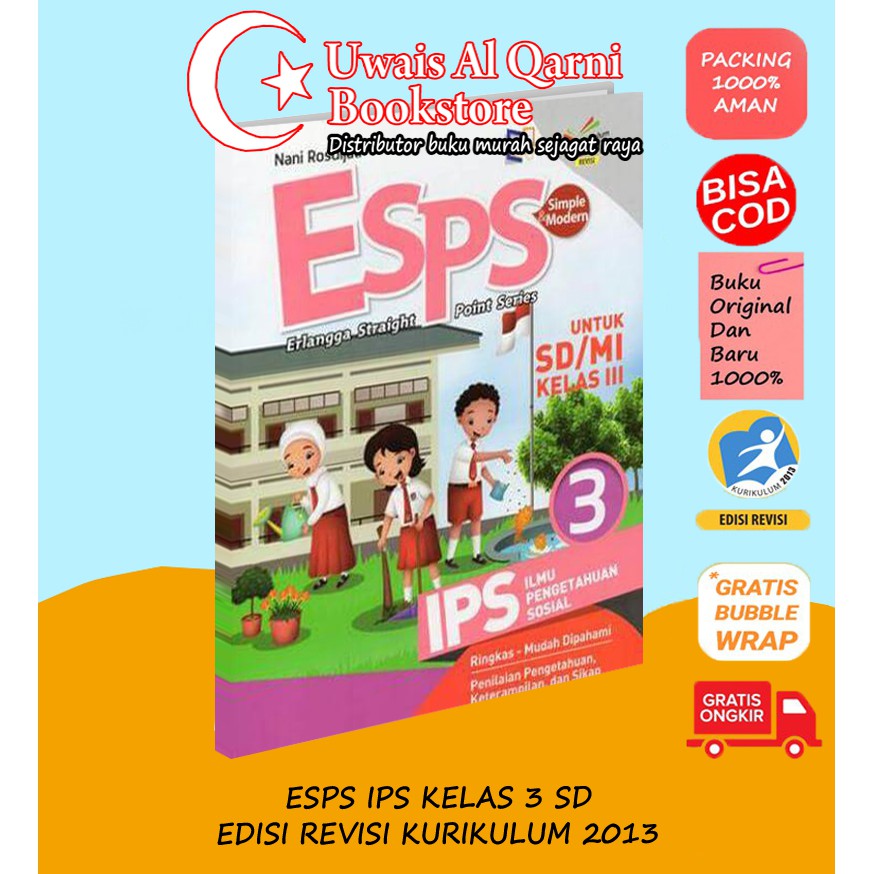 BEST SELLER ORIGINAL ESPS IPS 3 SD/MI KLS III K13N - ERLANGGA