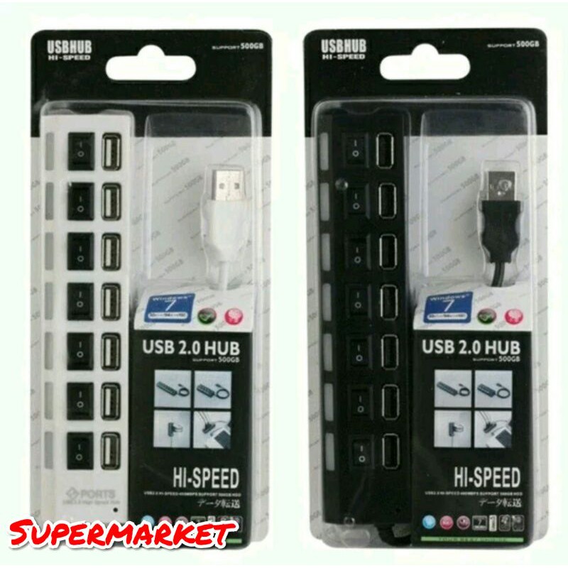 Usb Hub Saklar 7Port Usb