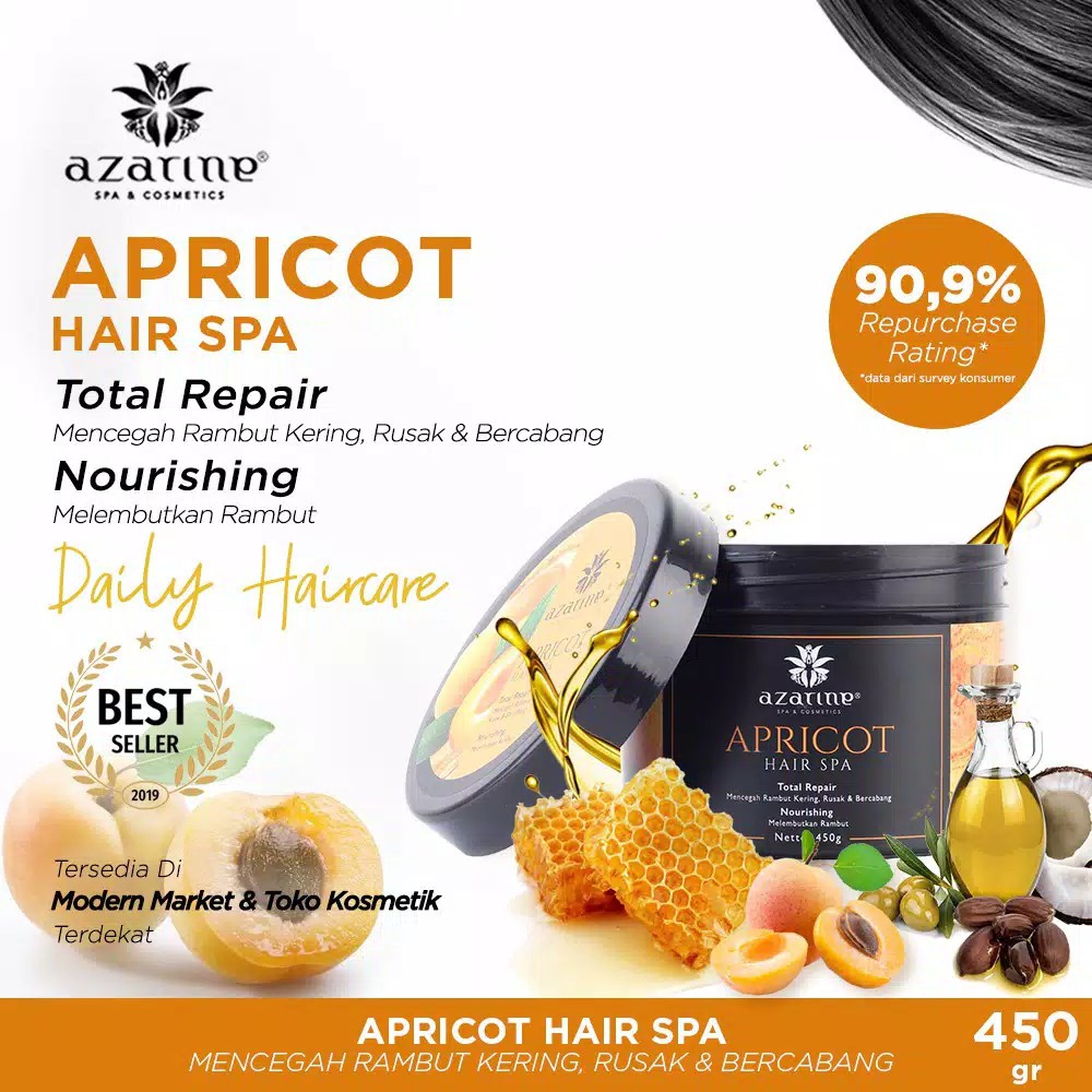 AZARINE Hair Spa Aloe Vera / Apricot 450ml