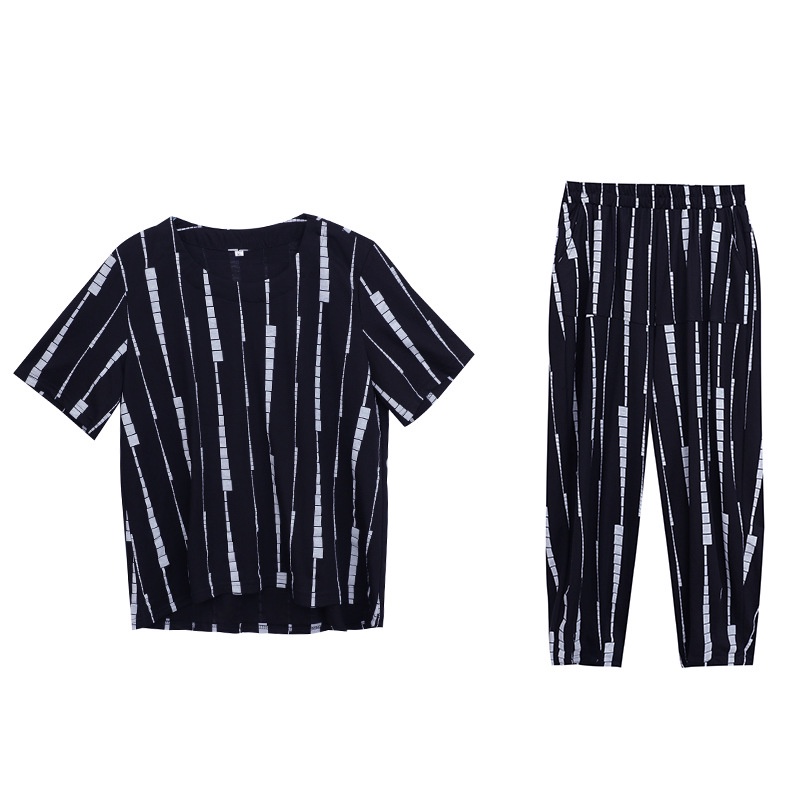 HUES.ID Pakaian Wanita Baju Tidur Piyama Lengan Pendek Import Fit to XXL 4068