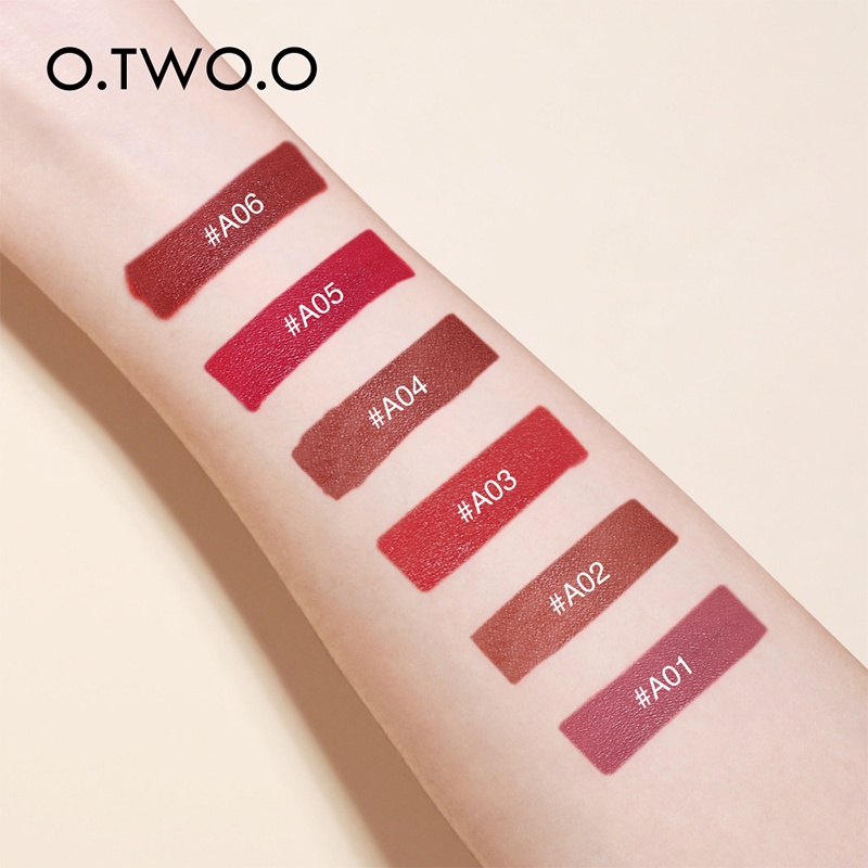 O.TWO.O Matte Lip Gloss Long Lasting Color Non-Stick Liquid Lipstick