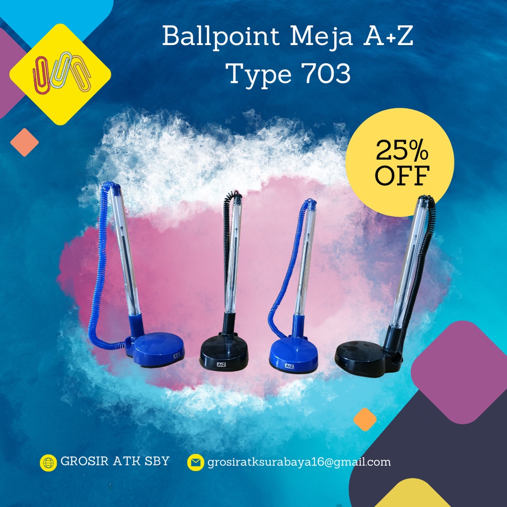 

Balpoint Meja Merk A+Z / Bolpen Meja Type 703