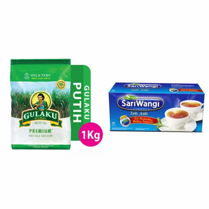 

BUNDLING GULAKU 1KG + TEH SARIWANGI