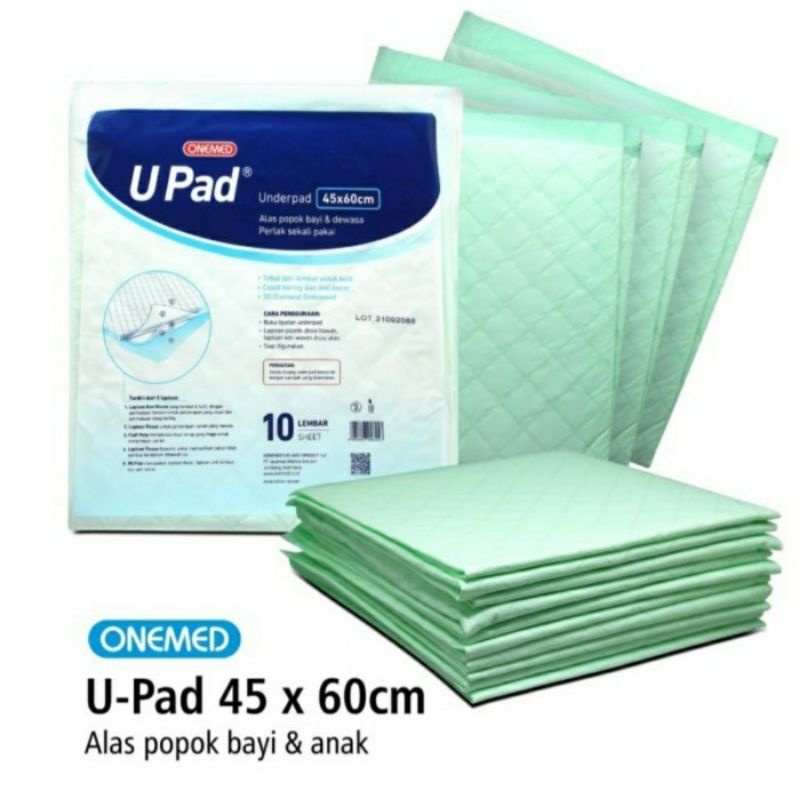 Underpad 45x60cm 60x60cm Upad Alas Perlak Popok Bayi Anak dan Orang Tua Lembut