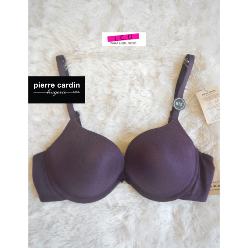 Bra Push Up Kawat Busa Tebal Cup 3/4 Pakaian Dalam Wanita Pierre Cardin 609-62040B Deep Purple Size 