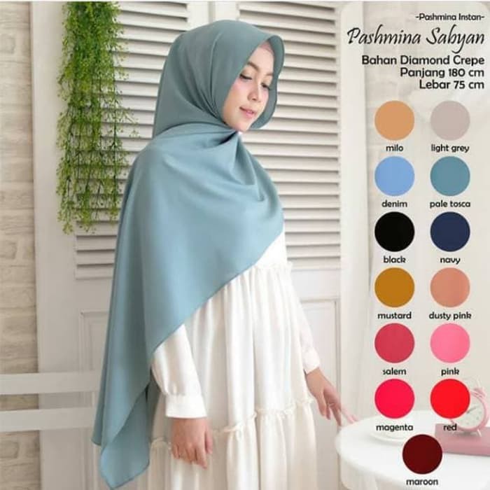 DAILY HIJAB PASHMINA/JILBAB SABYAN DIAMOND