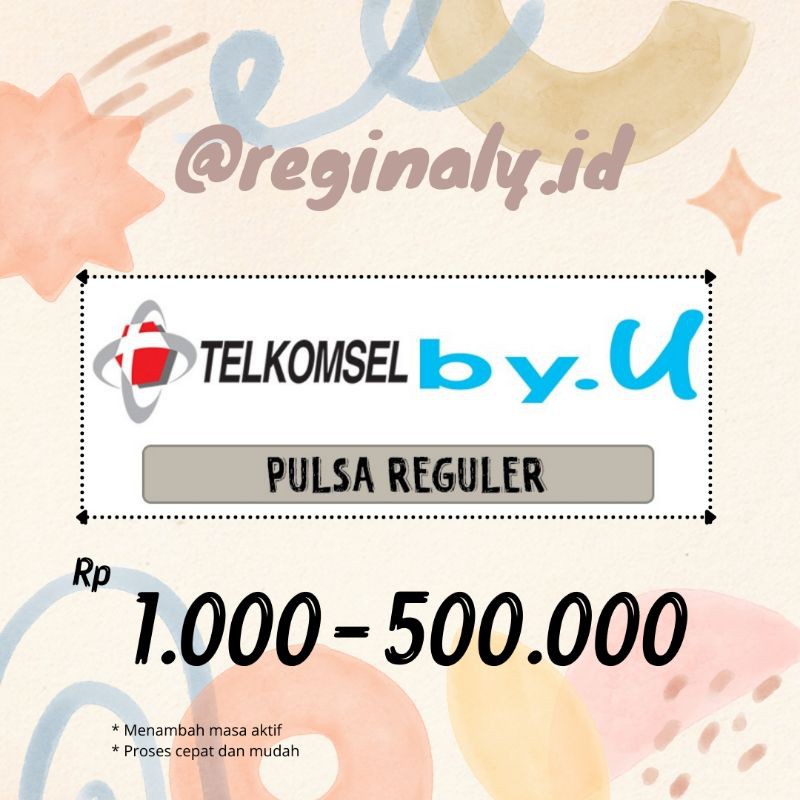 Pulsa Telkomsel & By.U 1000 2000 3000 5000 10000 15000