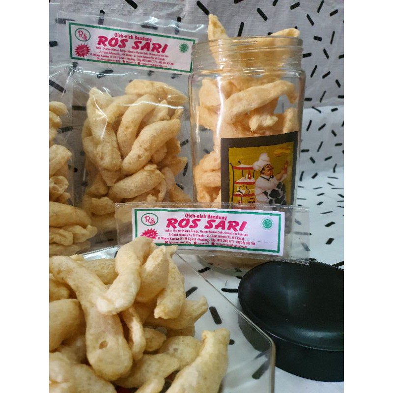 Batagor Goreng Kering Pedas/ Asin 250Gr Oleh Oleh Bandung