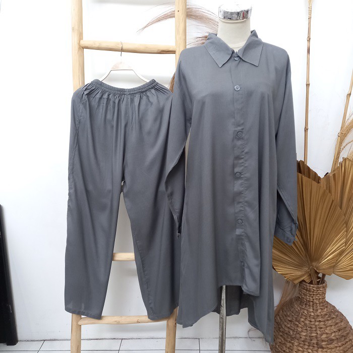 Bisa COD | Setelan Wanita Outer - Setelan Andin - Pakaian Wanita Terbaru Bahan Rayon Premium