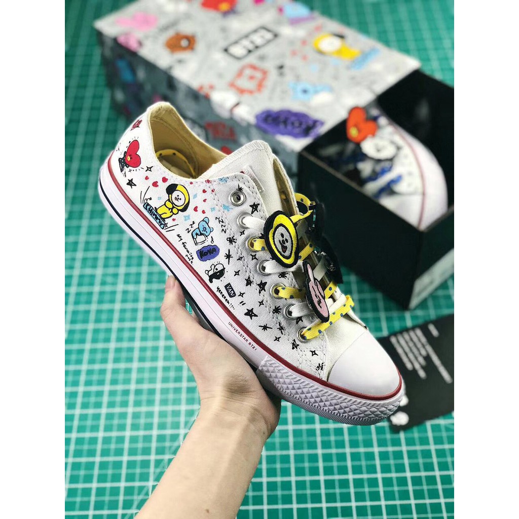  Sepatu  Sneakers Desain Bt21  Converse Chuck Taylor All Star 