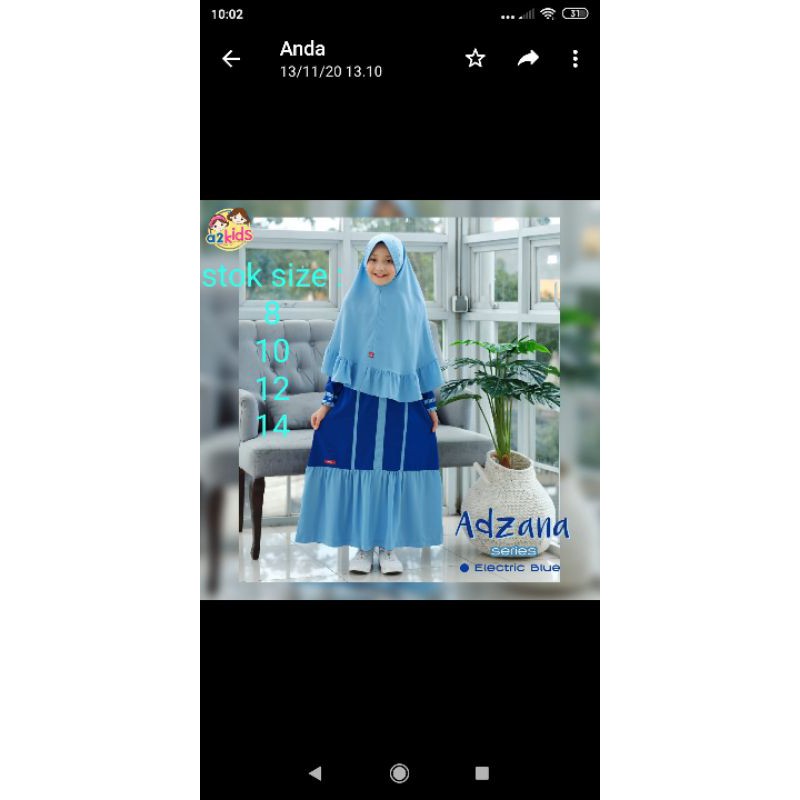 gamis anak a2kids adzania