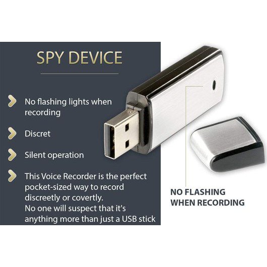 Alat Perekam Suara Mini Tersembunyi Alat Penyadap Sadap Suara Voice Recorder Flasdisk 8gb ORI JS63