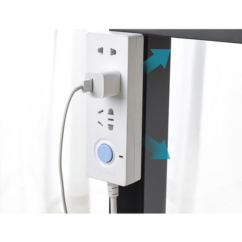 1pcs Household punch-free plug-in board socket wall-mounted wall-mounted strong non-marking row plug holder