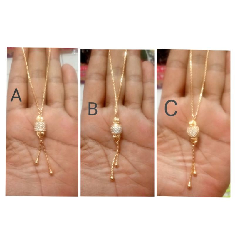 SK88. Kalung xuping wanita lapis emas dgn mata zircon UK 45 cm