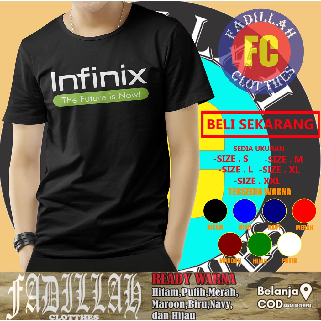 Kaos Infinix Smartphone Logo Baju Distro