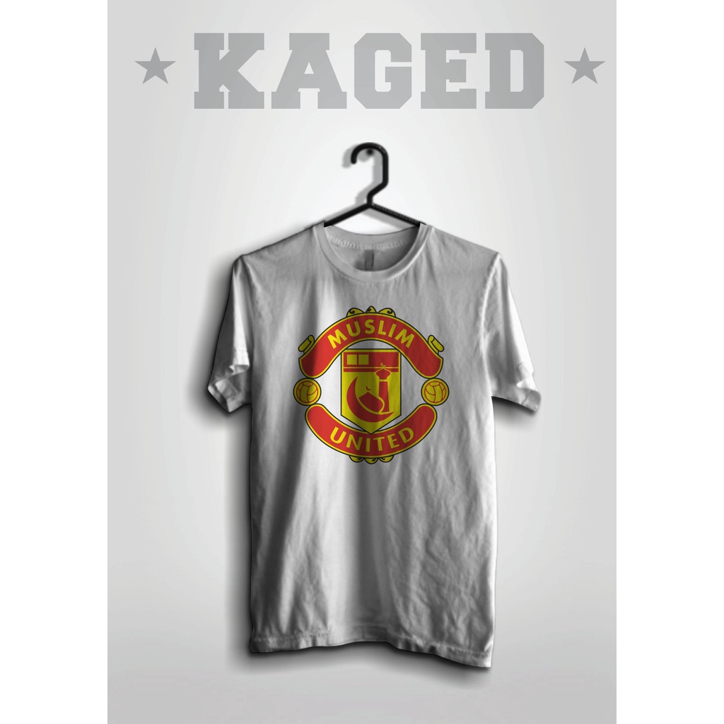 KAOS MUSLIM UNITED KAOS MANCHESTER UNITED KAOS PLESETAN KAOS DAKWAH #WARNAPUTIH