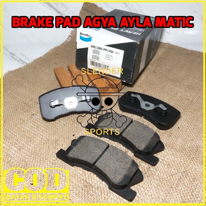 BRAKE PAD AGYA AYLA MATIC DB 1380 HD - KAMPAS REM DEPAN AGYA AYLA MATIC DB1380 HD