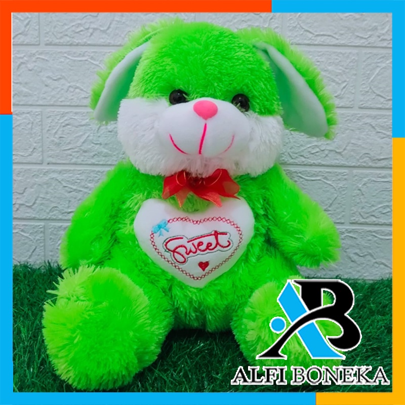 Boneka Kelinci Love - Boneka Mainan Anak Perempuan - Boneka Rabbit Lucu Ukuran L - Boneka Rabbit Imut Dan Gemesin