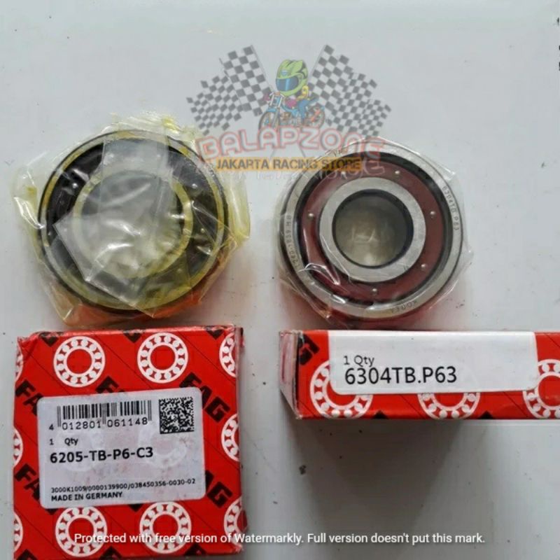 Bearing laher highspeed kruk as yamaha RX king/jupiter-z merk FAG original germany kode 6205/6304