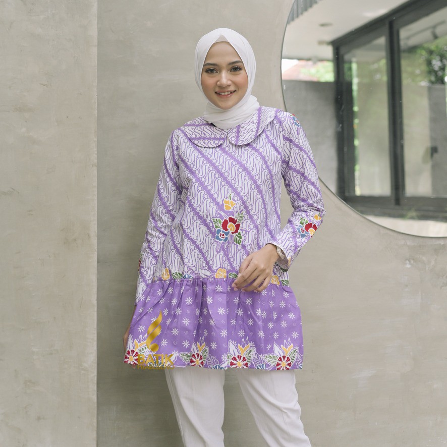 BATIK PRABUSENO BLOUSE DISKA ATASAN BAJU BATIK WANITA PRABUSENO / BLOUSE WANITA / ATASAN WANITA