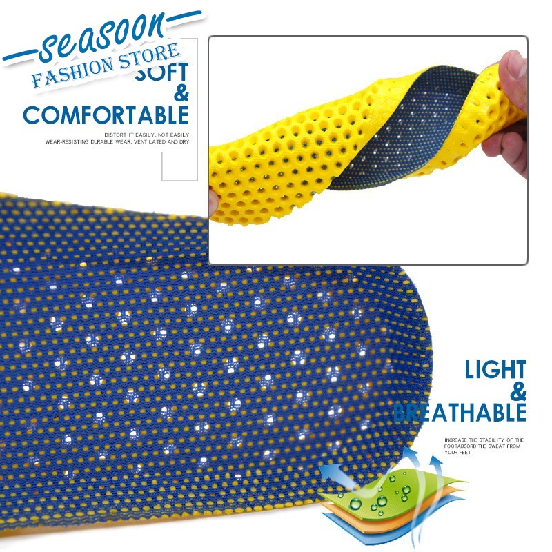 Insole Cushion Bantalan Sepatu Bahan Elastis Nyaman Tidak Panas untuk Pria dan Wanita