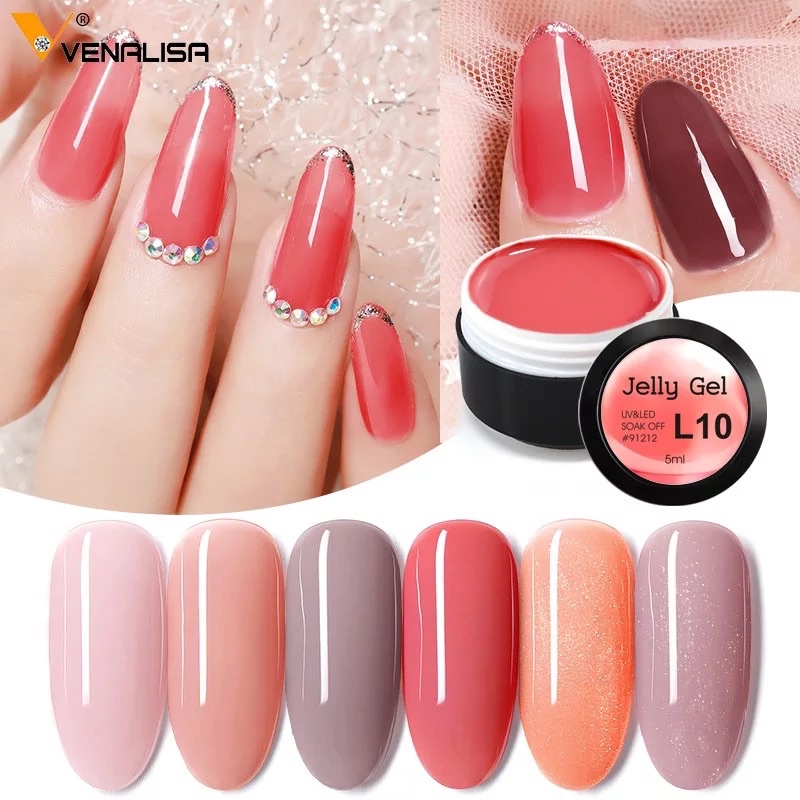 Venalisa Transparent color Gel/ Venalisa Jelly Gel Nail Polish 5ml Venalisa NEW/ Kutek UV Gel Venalisa / Kutek Gel Polish