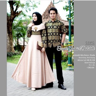 COUPLE GAMIS BALOTELLI 2532 SARIMBIT  BATIK  GAMIS BATIK  