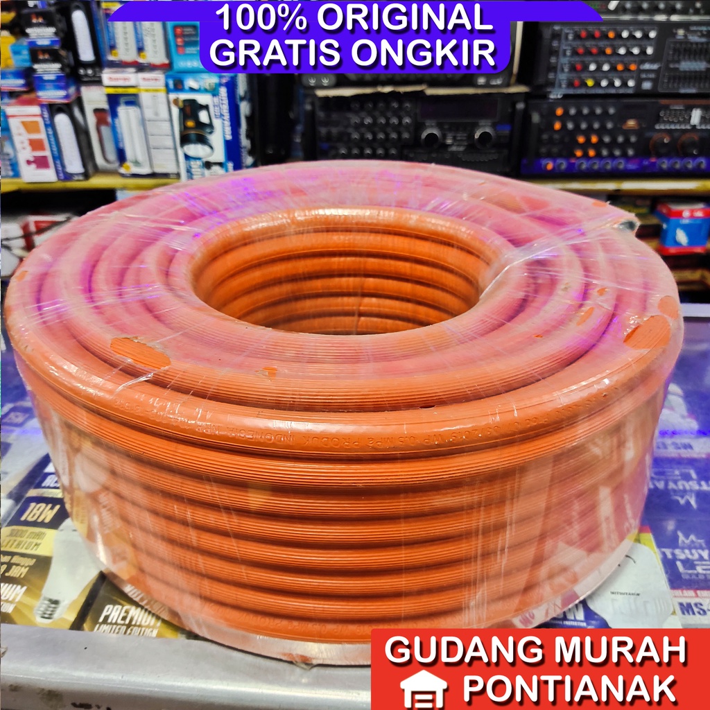 Selang Gas Orange Meteran bukan pergulung / di jual permeter / Cocok untuk semua merk kompor Gas
