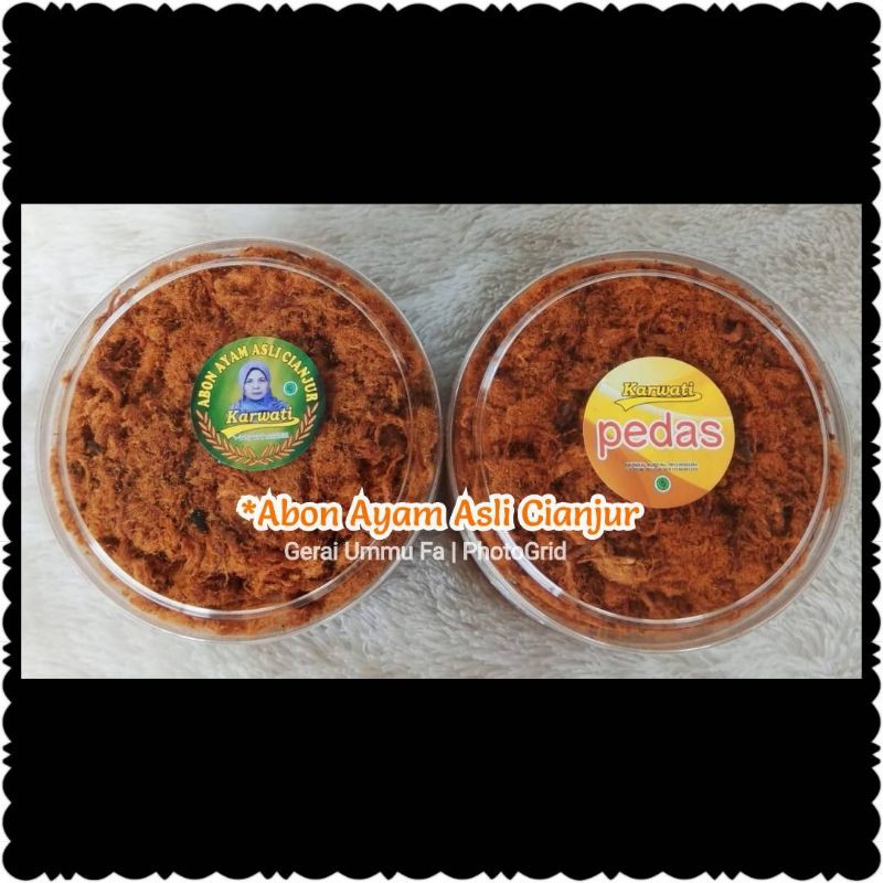 Abon Ayam Karwati Asli Cianjur -+140gr Original dan Pedas