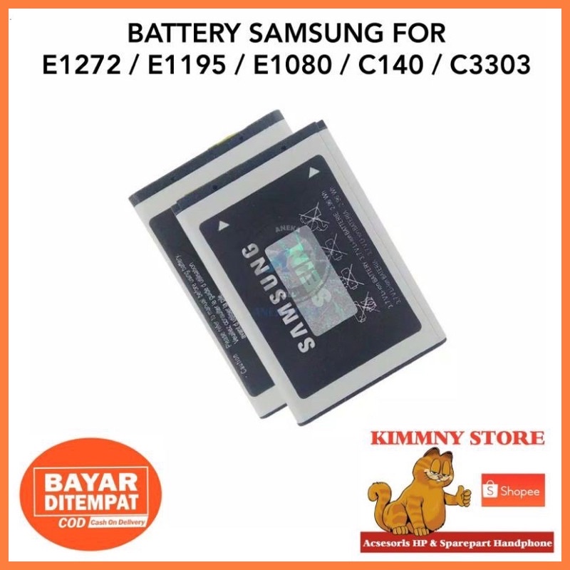 BATTERY BATERAI BATRE SAMSUNG FLIP SAMSUNG LIPAT E1195 GT-E1195 E1272 E1080 C140 C3303