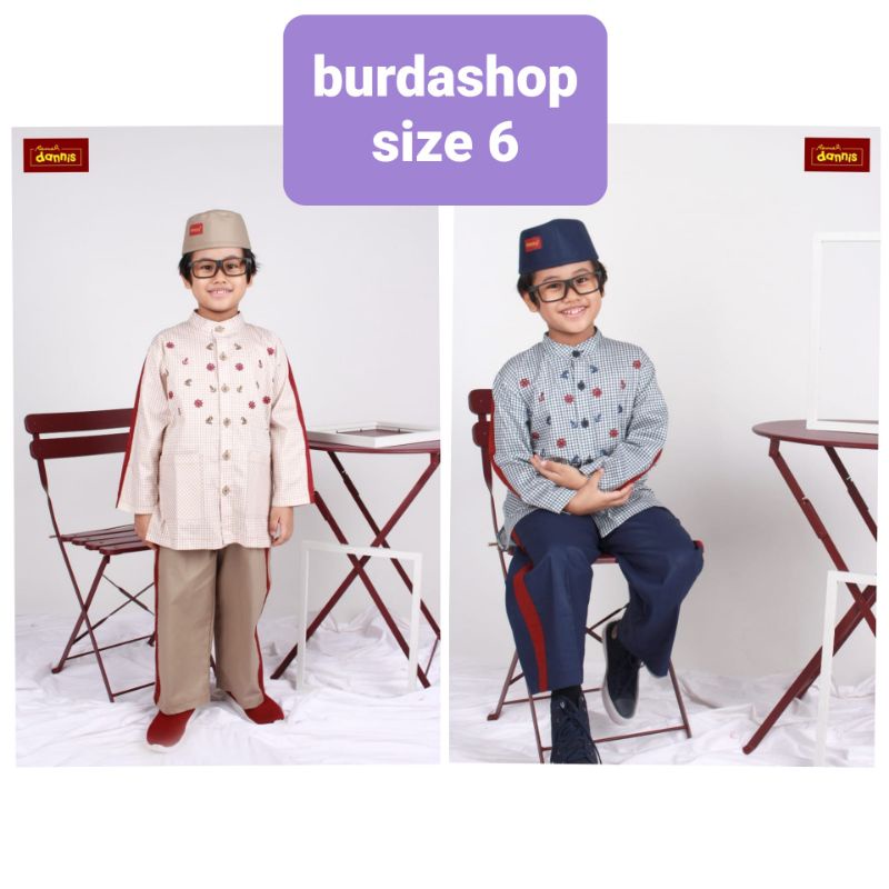 Baju Muslim anak Dannis TAPM 0913 laki laki size 6 ( Baju Koko )