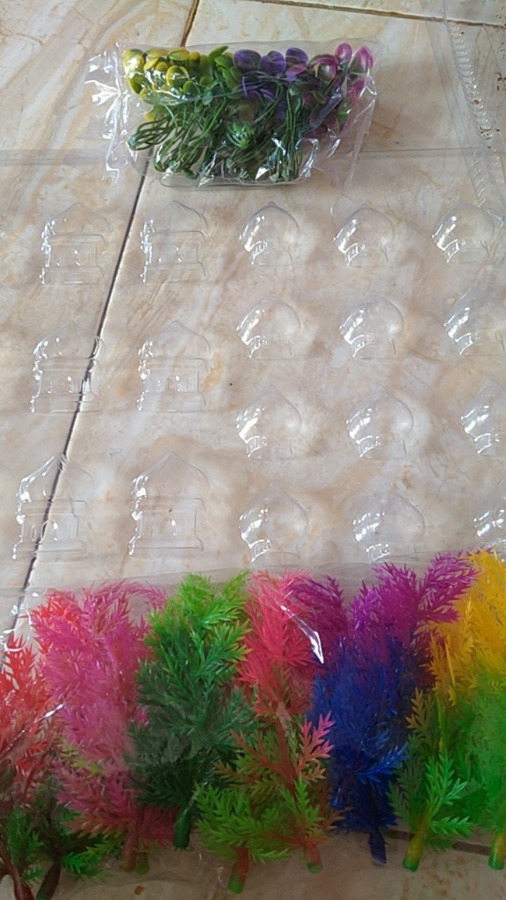 Mk-0159 Cetakan Coklat Cetakan Mika Idul Fitri Kubah Masjid