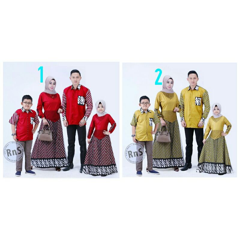 STRPE006 SERAGAM BATIK KELUARGA COUPLE BATIK KELUARGA SERAGAM BATIK NIKAHAN
