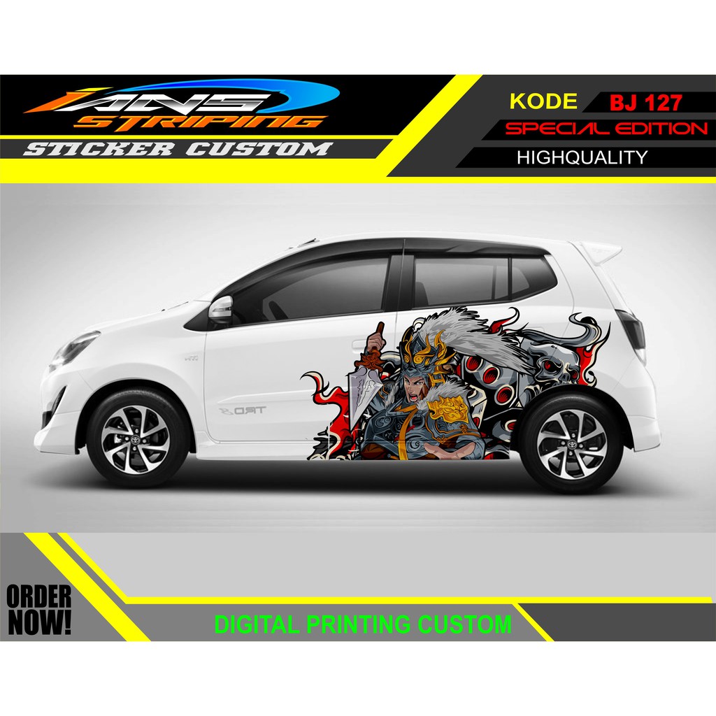 STICKER MOBIL TOYOTA AGYA AYLA