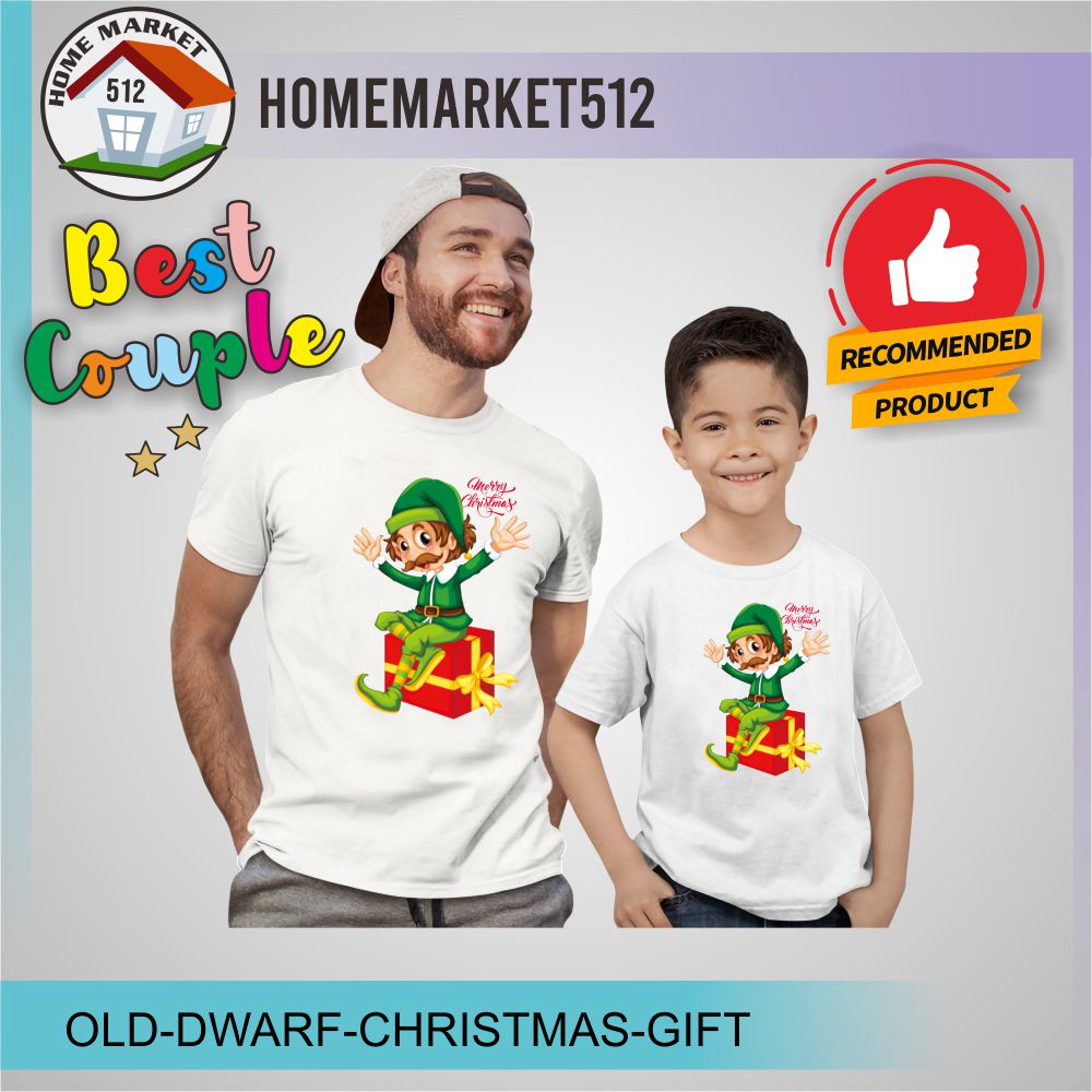 Kaos Anak Baju Couple Keluarga Kaos Pasangan Old Dwarf Christmas Gift| Homemarket512