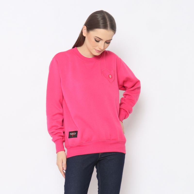 REBEL ID ORIGINAL Sweater Wanita Flecee Crewneck
