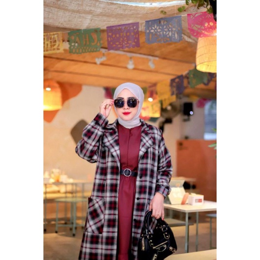 GAMIS SET OUTER PREMIUM / ELENA SET OUTER BY IRISH LABEL / GAMIS WANITA SET BLAZER