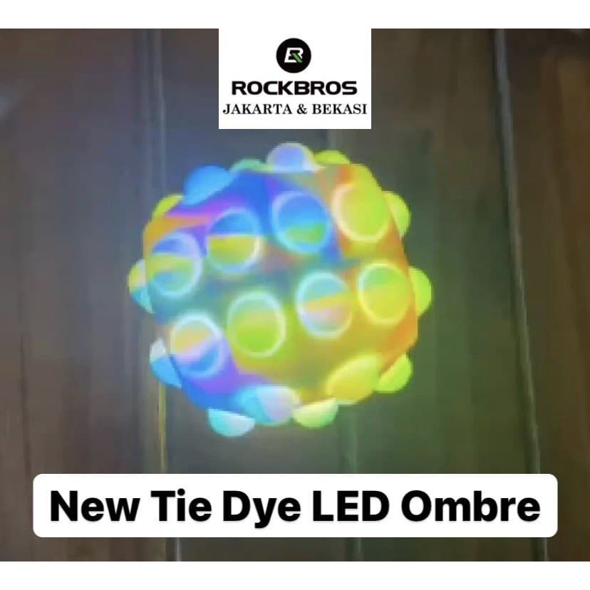 Pop It Ball Needoh Stress Ball 3D Bola Squishy New Fidget Toy Mainan Anak Viral-Tie Dye LED Ombre