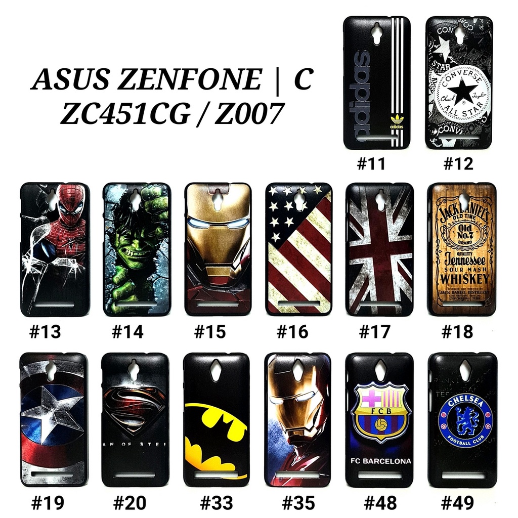 ASUS ZENFONE C - ZC451CG Z007 / ZENFONE GO 45.1 - ZC451TG Z00SD / ZENFONE GO 45.2 - ZB452KG X014D | MAN HARD CASE Marvel Super Hero