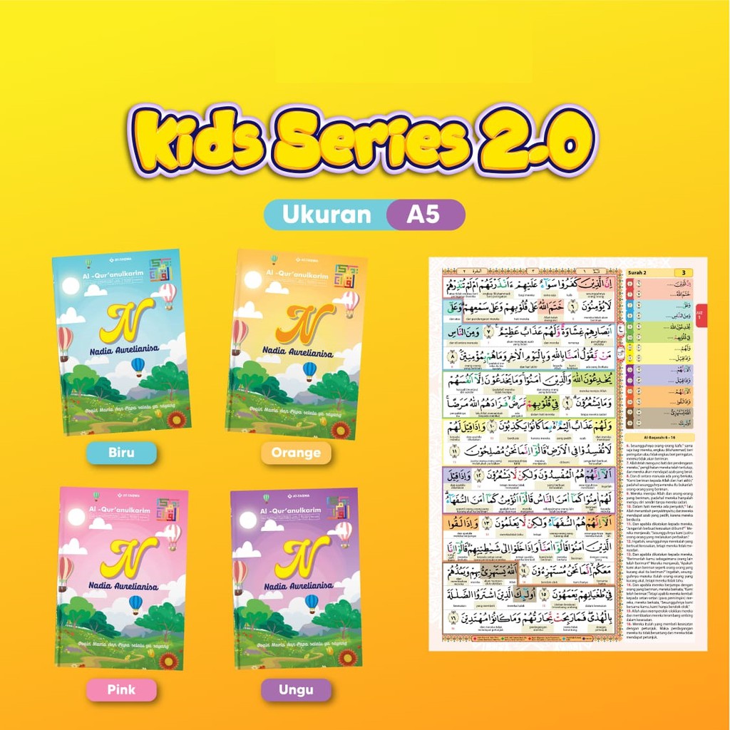 ALQURAN CUSTOM ANAK JUNIOR 8 BARIS