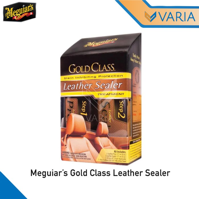 Meguiar's Gold Class Leather Sealer Treatment Jok Kulit Meguiars G3800