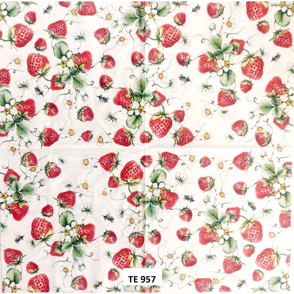 Tisu  Napkin Kerajinan  Decoupage Eropah 33X33 CM TE 957 TTS