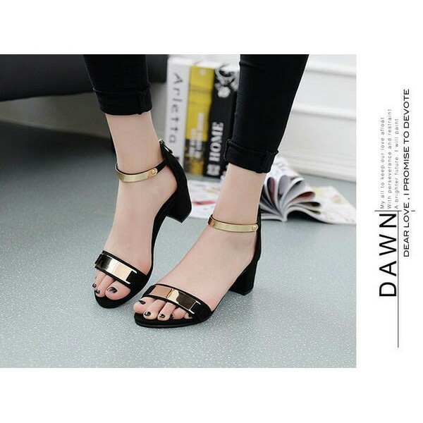 HIGH HEELS HAK TAHU PLAT EMAS JD 01