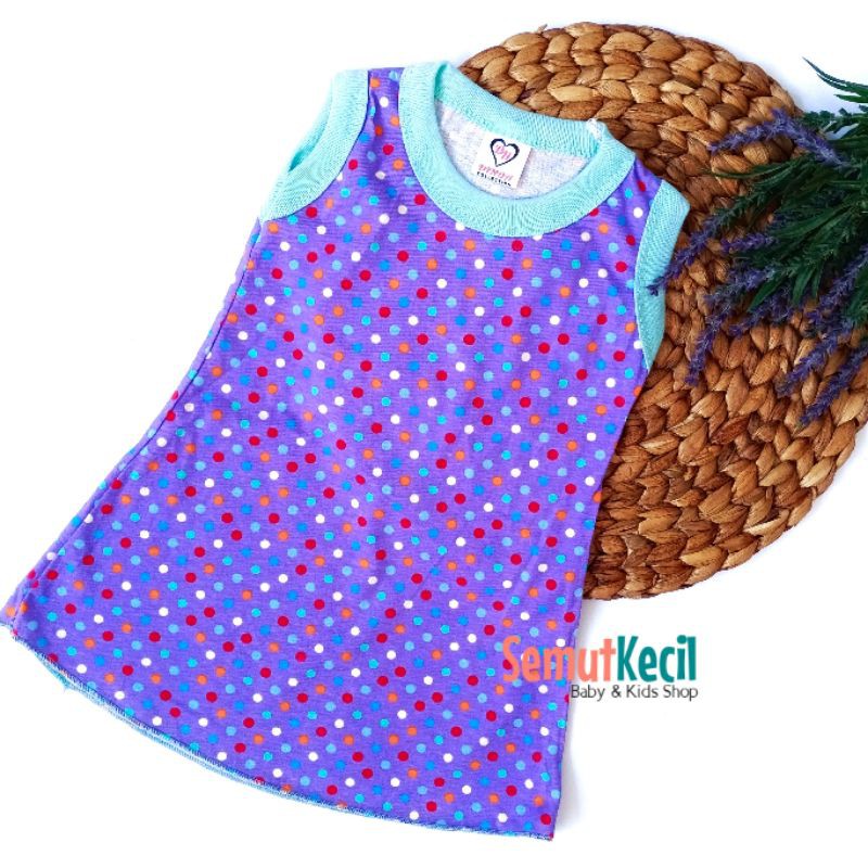 YUKI 9-18 BLN DASTER KAOS YUKENSI ANAK BAYI SIZE M Dress Dres Baju Bayi Perempuan Cewek-2