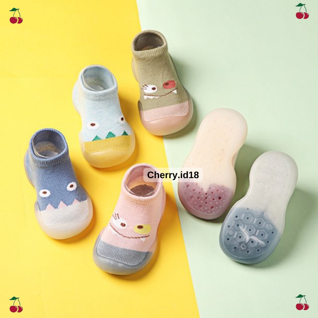 Cherry COD Sepatu Bayi / Sepatu Prewalker Karakter Lucu Bahan Anti Selip / Kaos Kaki Bayi - WZ04