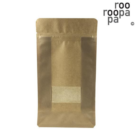 

SEALABLE POUCH / KRAFT PAPER BAG / ZIPLOCK / 12X22+5