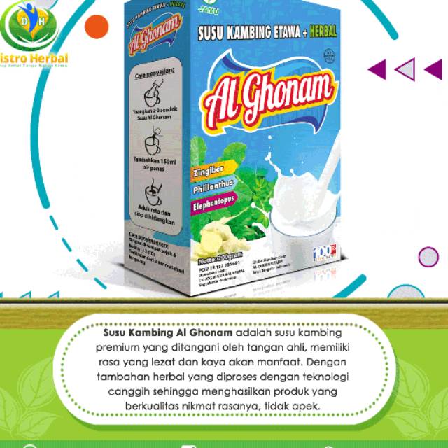 

Susu Kambing Etawa Plus Herbal - Susu Kambing Etawa Al Ghonam