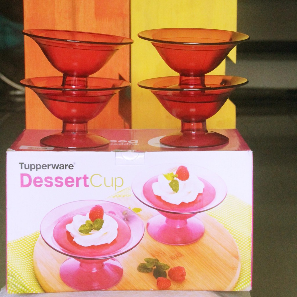 GELAS ICE CREAM/GELAS DESSERT TUPPERWARE Dessert Cup BARU