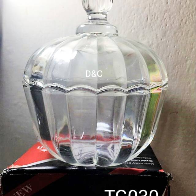 Toples Crystal kaca Jar medium TG030 kapasitas 600ml