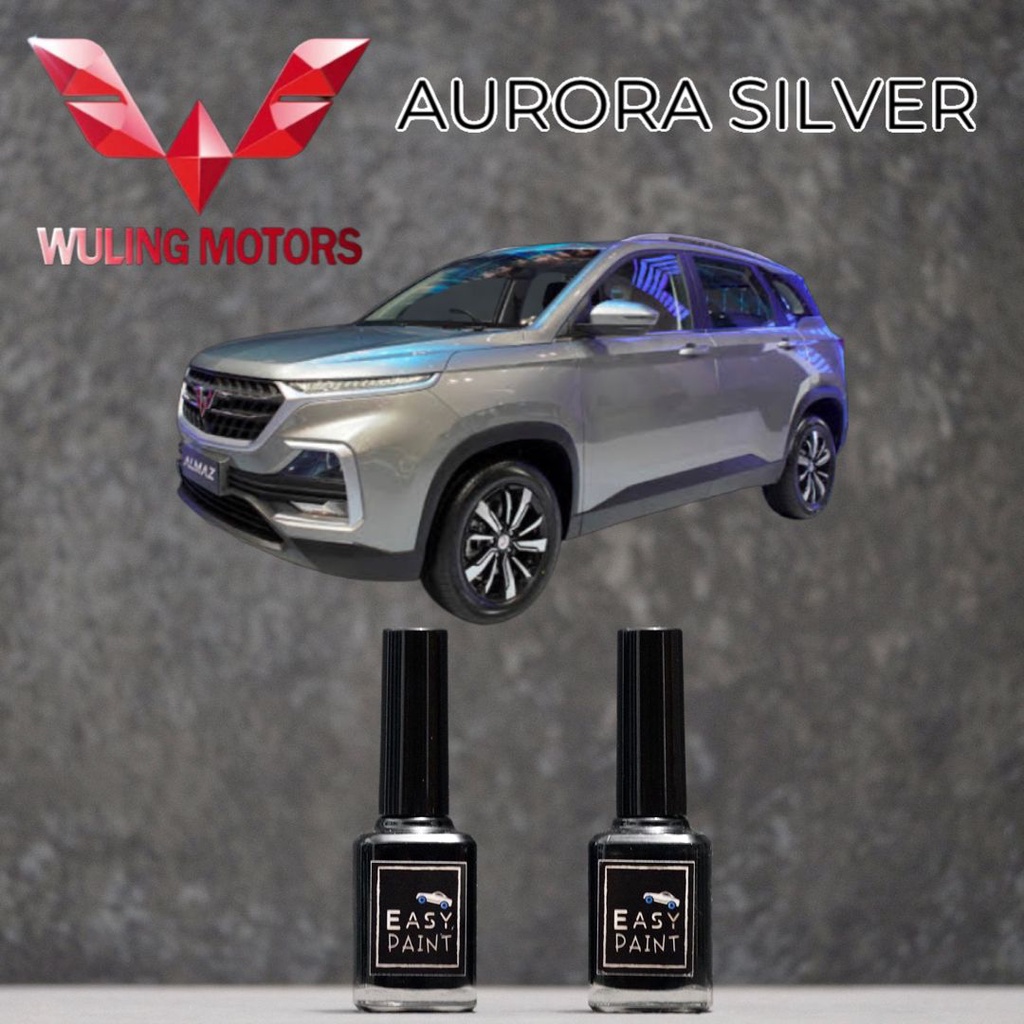 Cat Oles Mobil Aurora Silver Metalic Wuling Almaz Confero Cortez Grey 15ml